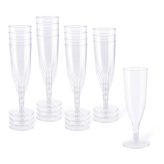 5oz. Plastic Champagne Flutes by Celebrate It™, 16ct.